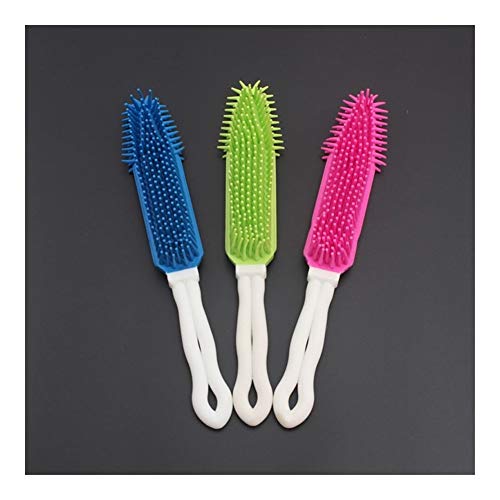  YangYan Pet Dog Cleaning Combs Cat Hair Soft Durable Brush Pet Supplies Pet Silica Gel Brush For Hair Cleaning Massage (Color : DN1058G)