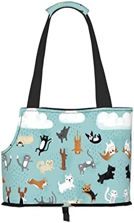  Mqgmz Skull Background Print Pet Carrier Tote Bag With Pocket Safety - Amazing Design