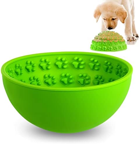  Wobble Lick Bowl For Dogs Large, Dog Lick Bowl For Calming Anxiety Boredom Relief Oral Health,Silicone Slow Feeder Dog Bowls To Slow Down Eating, Perfect For Soft Food, Treats, Yogurt Or Peanut Butter