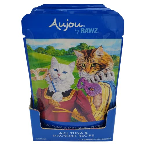  Rawz Aujou Aku Tuna & Mackerel Cat Food 8/2.46 Oz Pouches
