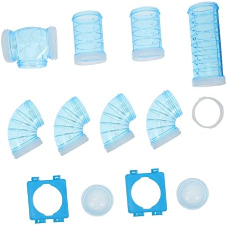  3 Sets Hamster Pipe Hamster Stuffed Animals Turtle Plushie Small Large Hamster Cage Hamster Pipe Plaything Hamster Hamster Adventure Pipe DIY External Pipes Hamster Man
