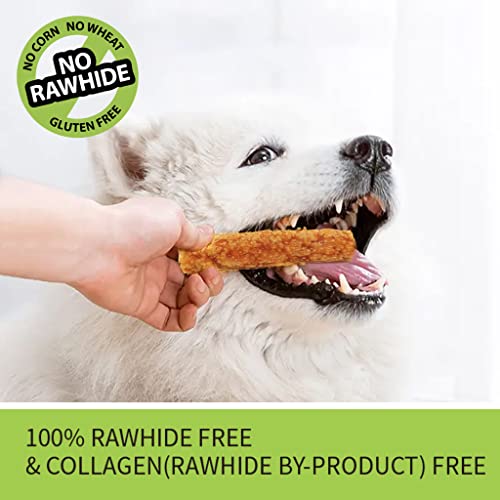  ChewRuffic Chicken Dog Chew Sticks, Puffed Human Grade Dog Treat Sticks, Rawhide Alternative, Easy To Digest 10pcs/Pack