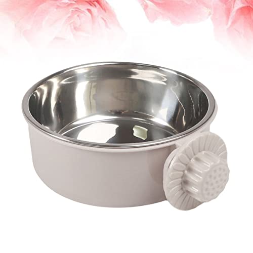  Feeders Pet Size For Cage Coop Stainless Cockatiel Cat Conure Animal Parakeet Grey Puppy Feeder Birds Bird Parrot Bowls Supplies Cup Feeding Bows Dish Water Dog S Food Hanging