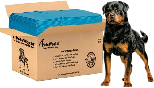  PETSWORLD Extra Large Potty Pads For Dogs, Odor Eliminating 30" X 36", 300 Count Pee Pads For Pets, Gigantic XL Dog Pads, 5 Layer Ultra Absorbent Technology, Leak Proof Training Pads For Dogs & Cats