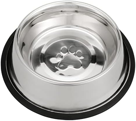  Neater Pet Brands - Stainless Steel No-Skid & Non-Tip Dog Bowl For Food Or Water (64 Oz, Stainless Steel)
