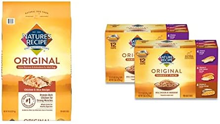  Nature’s Recipe Original Dry Dog Food For Adult Dogs, Lamb & Rice Recipe, 12 Lb Bag