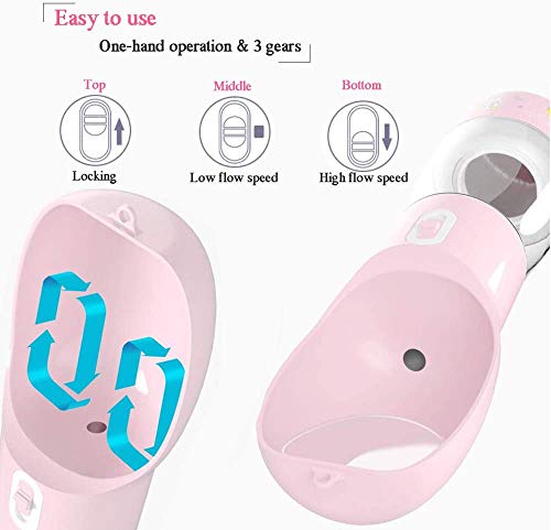  MAOCG Dog Water Bottle For Walking, Multifunctional And Portable Dog Travel Water Dispenser With Food Container,Detachable Design Combo Cup For Drinking And Eating,Suitable For Cats And Puppy