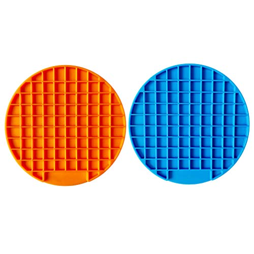  Puppy Feeder Feeder 2pcs Pet Slow Dog Bowl Silicone Food Cushion Slow Eating Pad Pet Slow Feeders Dog Slow Feeding Bowl Anti-Gulping Slow Feed Dog Bowl