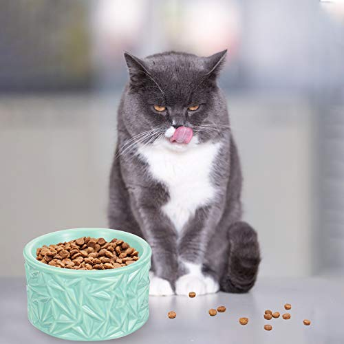  Pet Bowl Neck Protection Pet Feeder Ceramic Cat Bowl Cat Food Bowl Anti- Skid Feeder