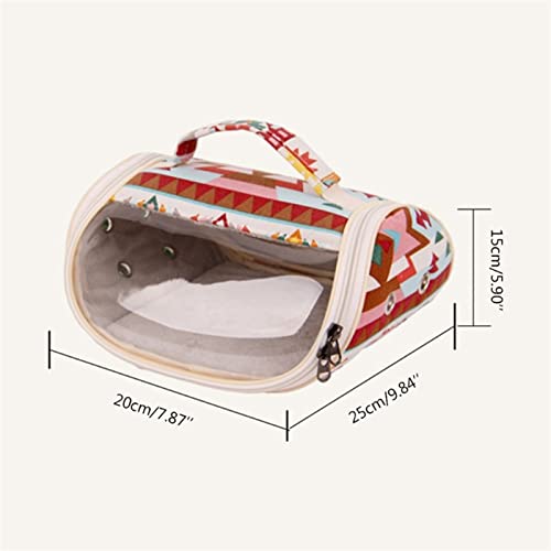  Cat Carrier Guinea Pig Travel Bag, Hamster Bed, Portable Hamster Breathable Bag, Travel Tote Bag Pet Carrier (Color : Brass)