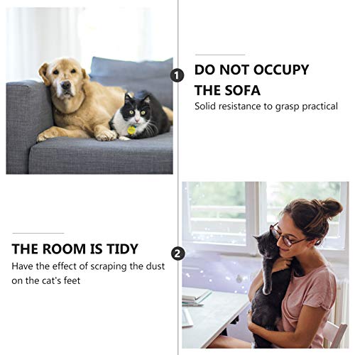  Mipcase Large Cat Litter Mat 3pcs Kittens Cats/Litter Food Cm Inch Pad Puppy Urine Dogs Mat Backing, Sleeping Pet, Kitten With Non- Fedding Mat, Mat- Proof Beige Scatter For Washable,