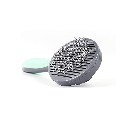  YangYan Pet Cat Stainless Stell Hair Remover Cat BrushCombs Dog Grooming Brush Quality Slicker Brush For Cats Pet Groomer Supplies (Color : Gray)