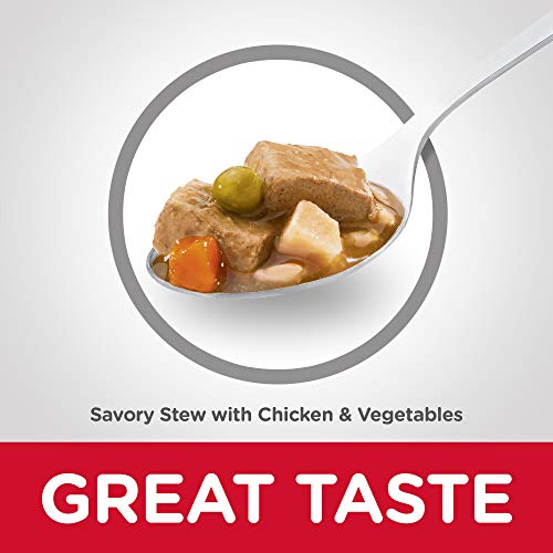  Hill's Science Diet Wet Dog Food, Adult 1-6, Savory Stew With Chicken & Vegetables, 12.8 Oz. Cans, (Pack Of 12)