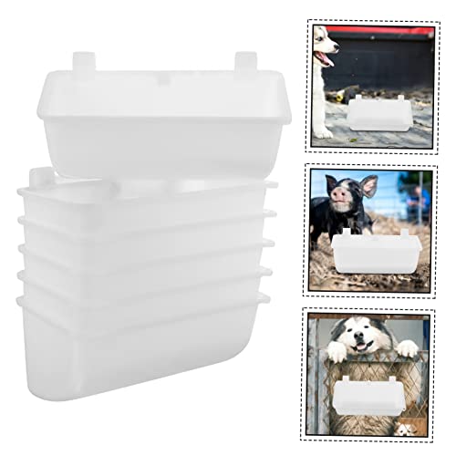  30 Pcs Feeder Drinker Pigeon Feeder Puppy Feeder Dog Food Containers Household Kitten Bowl Pet Supply Multi-Function Kitten Bowl Plastic White Pigeon Bird Food Box Pigeon Waterer
