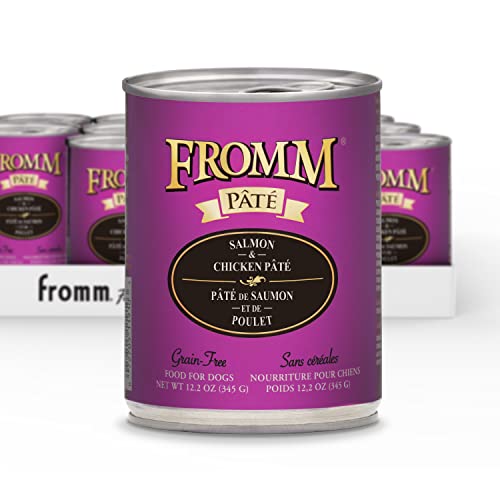  Fromm Salmon & Chicken Pate Dog Food - Premium Wet Dog Food - Salmon Recipe - Case Of 12 Cans