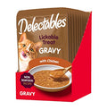  Hartz Delectables Gravy Non-Seafood Lickable Wet Cat Treats, Chicken, 12 Pack