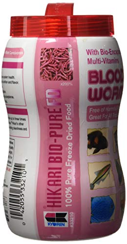 Hikari Bio-Pure Freeze Dried Blood Worms For Pets, 1.58-Ounce