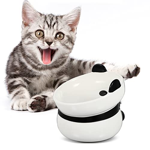  Hemobllo Anti- Flip Cat Bowl Pet Food Bowl Non- Slip Neck Guard Pet Puppy Eating Bowl