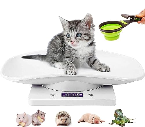  Digital Pet Scale Set, 33lb/15kg Small Animal Scale Food Scale Grams And Ounces, Kitchen Electronic Weight Scale, For Kitten/Puppy/Hamster/Little Bird/Rabbit