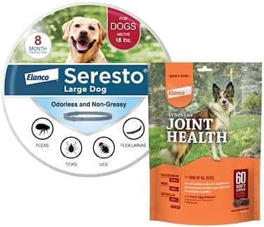  Seresto Large Dog Vet-Recommended Flea & Tick Treatment & Prevention Collar For Dogs Over 18 Lbs. | 8 Months Protection