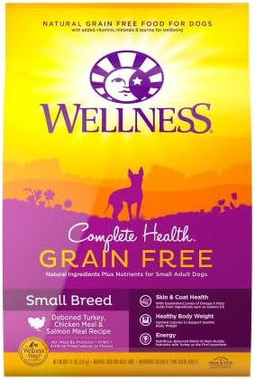  Wellness Complete Health Grain-Free Dry Dog Food, Natural Ingredients, Made In USA With Real Meat, For All Lifestages (Chicken, 24-Pound Bag)