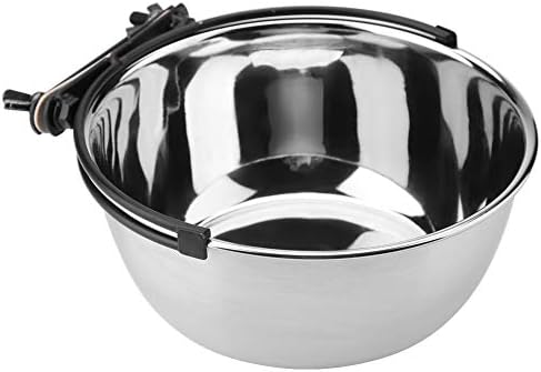  Haokaini Pets Feeder Bowl,Stainless Steel Small Cats Dogs Relief Transparent Stand Base Anti-Skid Raised Pets Food Water Dish