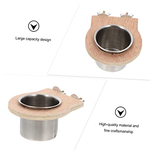  4 Pcs Water Cup Trough Puppy Feeding Bowls Pet Feeder Pet Food Dispenser Parrot Feeding Dish Parrot Food Cup Parrot Cage Cups Cockatiel Trough Bird Food Holder Bird Food Bowl Birds
