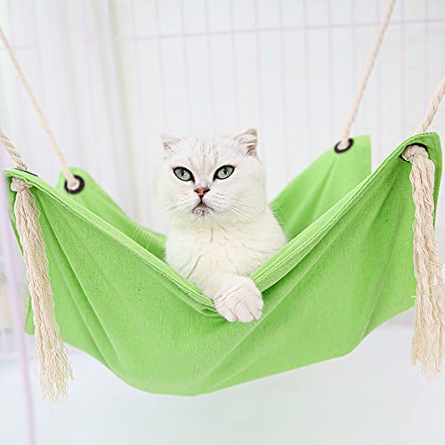 GENERIC Cat Hammocks Bed Pet Cage Hammocks Hanging Soft Pet Bed Pet Supplies For Dogs Bowls (Grey, One Size)