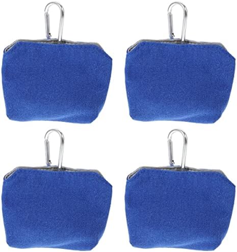  Iplusmile Bag Toys Hook Waist Clip For Use Container Bird Tote Carries Snack Treat Holder Carabiner Dispenser Bag Bags Poop Cat Pet Animal Dog Cloth Puppy Blue Kitten Portable Food Waste