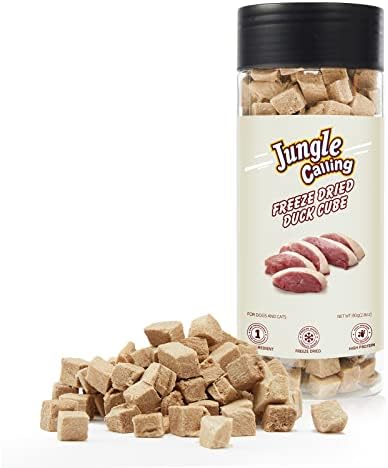  Jungle Calling Freeze Dried Cat And Dog Treats, Grain Free, Raw Single Ingredient Chicken, High Protein Snacks For Training (Chicken Cube)