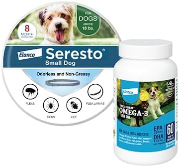  Seresto Small Dog Vet-Recommended Flea & Tick Treatment & Prevention Collar For Dogs Under 18 Lbs. | 8 Months Protection