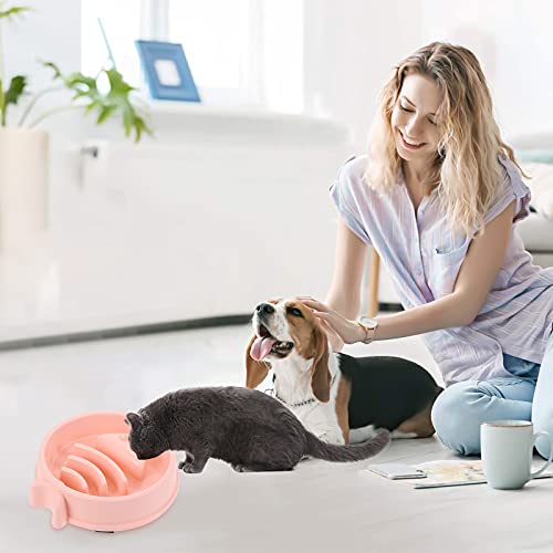  Hemobllo 1Pc Dog Chokeproof Bowl Cat Dog Dish Bowl Pet Slow Eating Training Bowl
