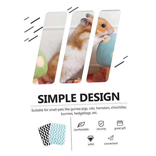  Mipcase 4 Pcs Flannel Mats Black Rabbits Cage Food Pig Guinea Breathable Diapers Sleep Training Liner Pets Washable Super Pee Green Cushions Dog Hedgehog Potty Cat Pet Bedding Chinchilla