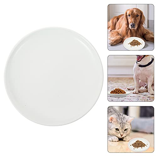  Cat Food Bowl Pet Bowl Shallow Ceramic Cat Dish Feeding Bowl Food Water Dish Non Spill Pet Bowl Cat Bowls