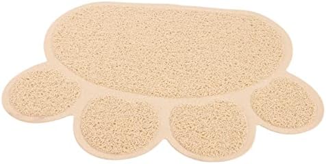  Cat Paw Design Mats: Cat Food Mat, Dog Food Mat, Non-Skid Spill Proof Pet Feeding Mat For Food And Water, Dog Placemat. This Cat Litter Mat Is Made Of Good Material, Very And Wont Tear Like Other Mats