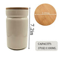  AQARTZA Pet Food Container, 4 X 7 In Ceramic Cat Collection Treat Jar, Dog Food Storage Canister For Hamster Treat, Rabbit Food, Bird Feed