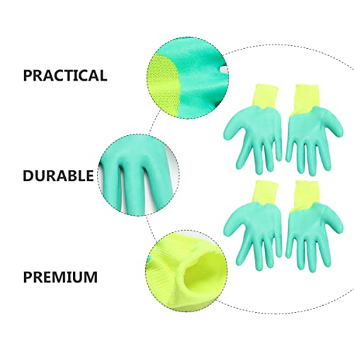  Balacoo 4pairs Hand Small Cat Pet Premium Dog Squirrels Safe Thickening Training Glove: Bird Trainning Durable Birds Bite Yellow, Protectors Parrot - Bite Green Chewing Yellow