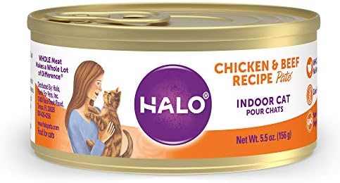  Halo Indoor Wet Cat Food, Grain Free, Seafood Medley 5.5oz Can (Pack Of 12)