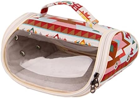  Cat Carrier Guinea Pig Travel Bag, Hamster Bed, Portable Hamster Breathable Bag, Travel Tote Bag Pet Carrier (Color : Brass)