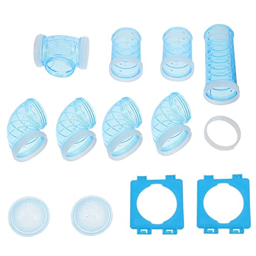  Mipcase Stuffed Animals Dog Cage Dog Cage Hamster Tube Set, Hamster House Rat Cage Accessories Tortoise Habitat Rat Cage Transparent Hamster Cages Hamster Cages Glass Water Bottles