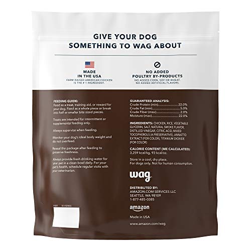  Amazon Brand - Wag Dog Treats Chicken And Waffle Bites 24oz