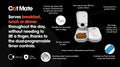  Bundle Of Cat Mate C200 Automatic 2 Meal Pet Feeder, 2X Stainless Steel Bowl Inserts, And Extra Cat Mate Ice Pack