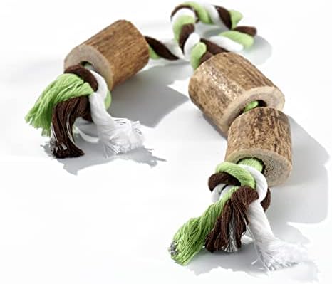  Buck Bone Organics Elk Antler Cotton Rope Chew Toy (Large/Jumbo)
