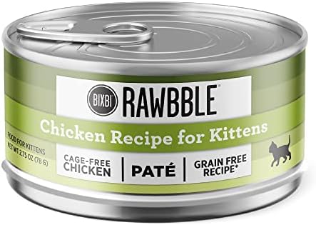  BIXBI Rawbble Tuna Pate Recipe Cans – Grain Free, Protein Rich Wet Cat Food – (2.75 Ounce Cans, Case Of 24)