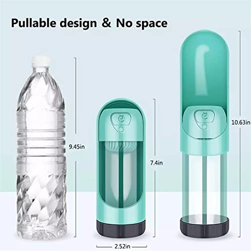  AACARB Cat Water Dispenser, Summer Portable Pet Dog Water Bottle 300ml Drinking Bowl For Large Dogs Water Dispenser With Drinking Feeder Outdoor Bottle (Color : Red)
