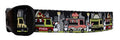  3 Dirty Dawgz Adjustable 1" Cute Bulldog Border Collie Adorable Trendy Fast Food Trucks Taco Pizza Cupcake Dog Collars For Medium Large And X-Large Dogs (Medium 1" Adjustable (14"-22" Neck))
