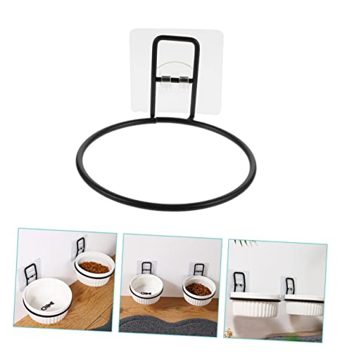  POPETPOP 3pcs Bowl Holder Bird Accessories Wall Mounted Planters Wall Mounted Clothing Rack Wall Mounted Planter Ring Wall Mounted Hooks Flower Pot Ring Bracket Cat Feeding Shelf Pet Supply