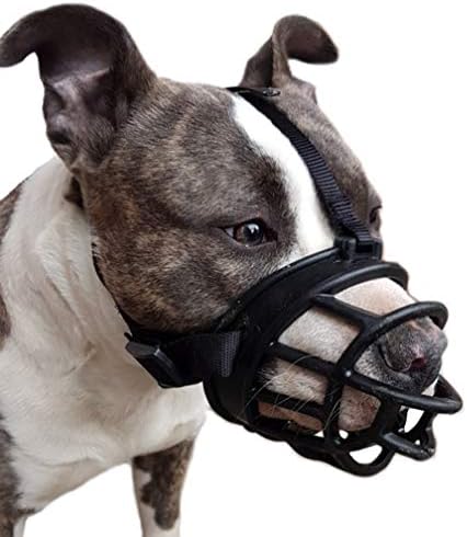  Dog Muzzle, Soft Basket Muzzle For Medium Large Dogs, Best To Prevent Biting, Chewing And Barking (XL-(Snout 11-13"), Black)