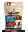  Amazing Dog Treats Gullet Sticks For Dogs- (6 Inch - 20 Count) - Jerky Chews For Dogs - Esophagus Beef Gullet