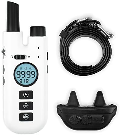  A Fable Remote Training 2-in-1 Bark & Auto Anti-bark Collar, Beep/Vibrate/Shock-3 Training Modes, 2600Ft Dog Training Collar With Adjustable Intensity & Security Lock & Waterproof & Rechargeable